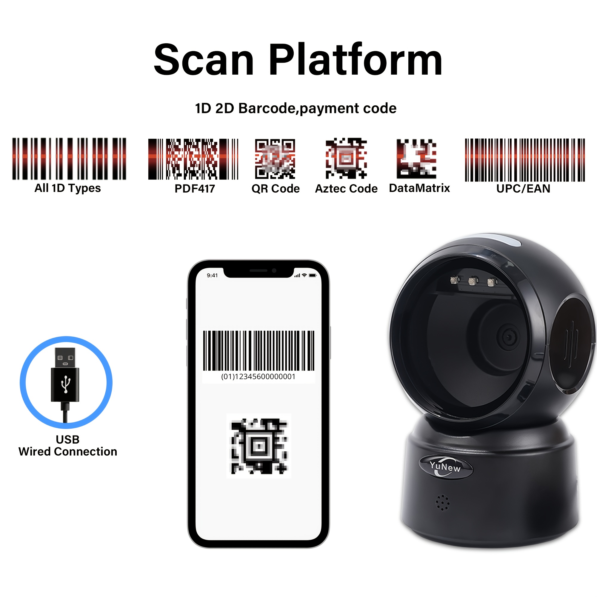Omnidirectional Barcode Scanning Platform Device