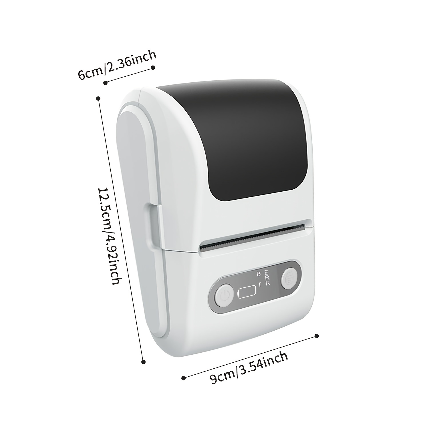 84994921-d5e8-48c8-b707-adcc4c1eaffb.jpg HZTZ Portable Thermal Label Printer Compatible for iOS/Android Smartphones, & App-Controlled Mobile Printer with USB- Operation, Low-Voltage Thermal Printing & 1 Roll Label Paper for -the- Barcode/Invoices/Shipping Tags