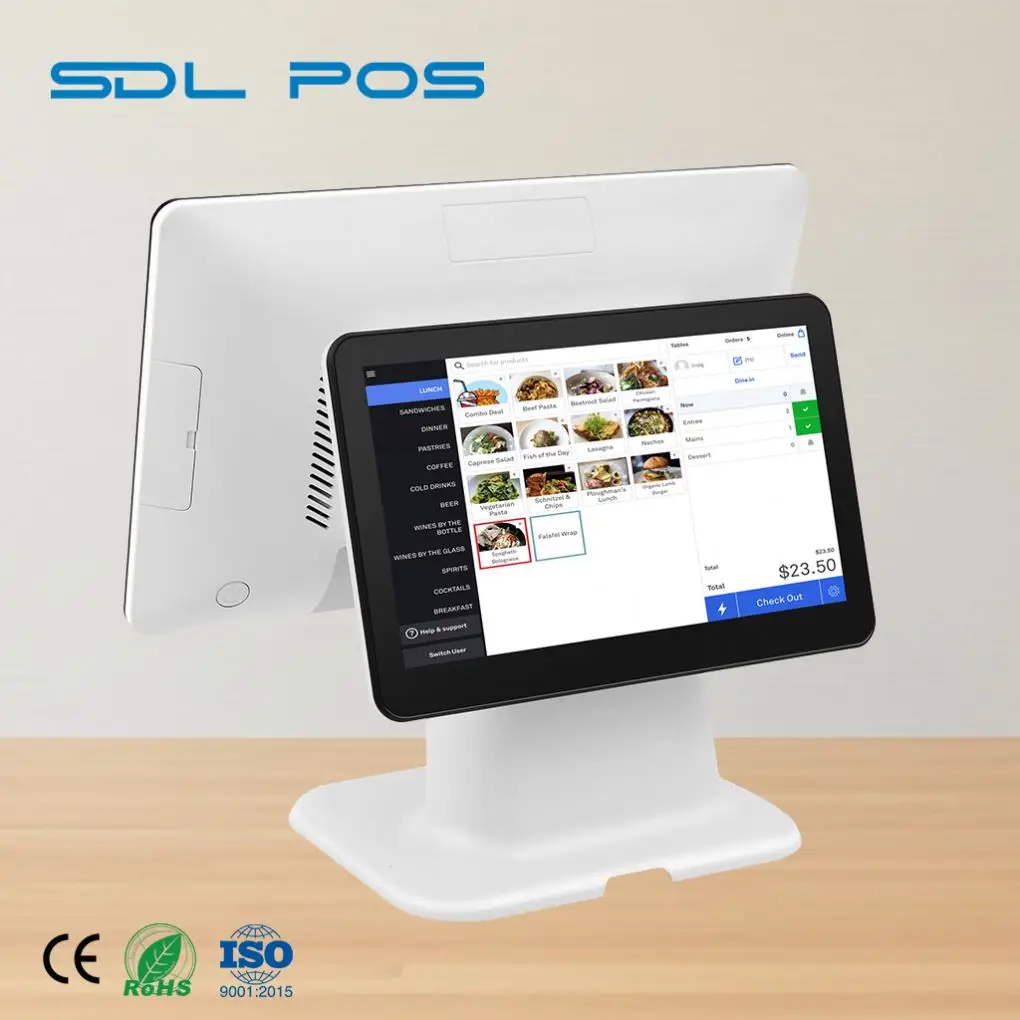 Labor-Saving Low Power Chipset Fanless Heat Dissipation Cash Register SDLPOS Pop up Store Event Ultra Thin