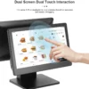 Multi-Por Ip65 Front Toughened Glass Panel Android Cash Register Concierge Service Point Sleek for Sdlpos