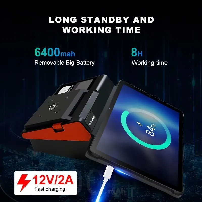 H120fe5266ae5491fae84b9cf1aed2a38V.webp NB11' 80mm Printer' Scanner RJ11 Android 13 Cash Register Pos Systems NFC Supermarket All in One Terminal Pos Machine Pos Table