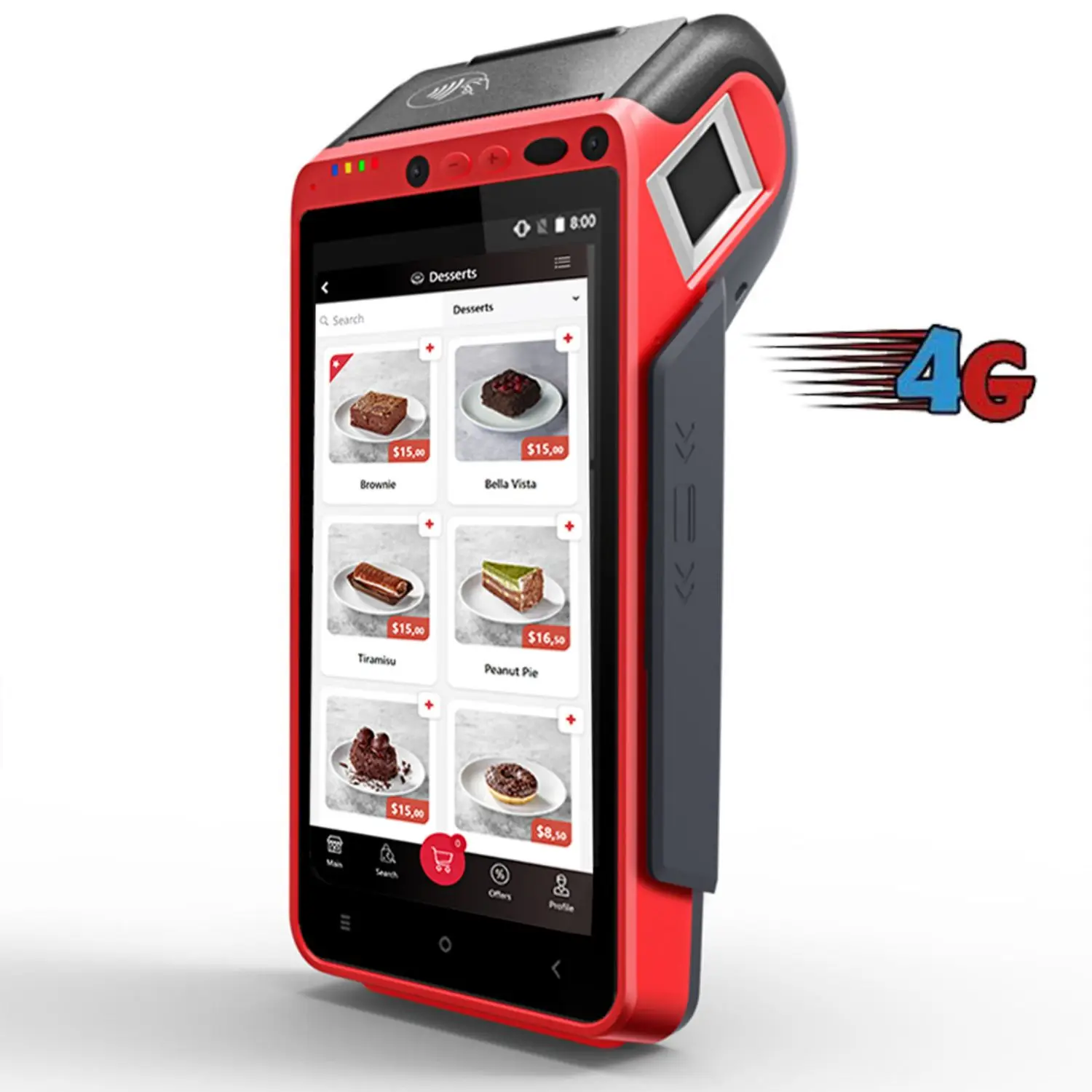 H38efa4dd441942fa9aca5356b2d1b3acb.webp All in One Handheld Restaurant Ordering Machine POS Terminal HCC-Z100