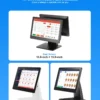 Multi-Por Ip65 Front Toughened Glass Panel Android Cash Register Concierge Service Point Sleek for Sdlpos