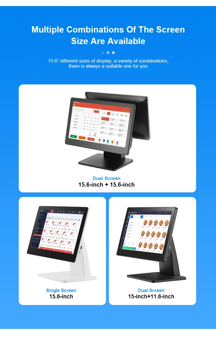 Multi-Por Ip65 Front Toughened Glass Panel Android Cash Register Concierge Service Point Sleek for Sdlpos