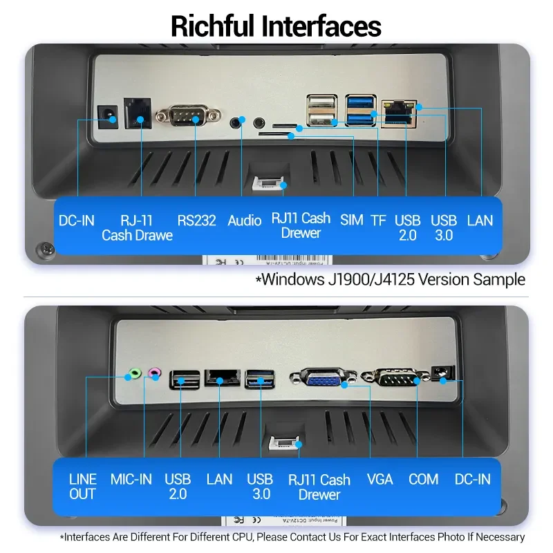 H585dc217c9f8499cb194c8619450e0ebR.webp Windows 10 Restaurant Retail Billing Printer Touch Pos Cashier Machine Pos Terminal Cash Register All in One Pos Systems