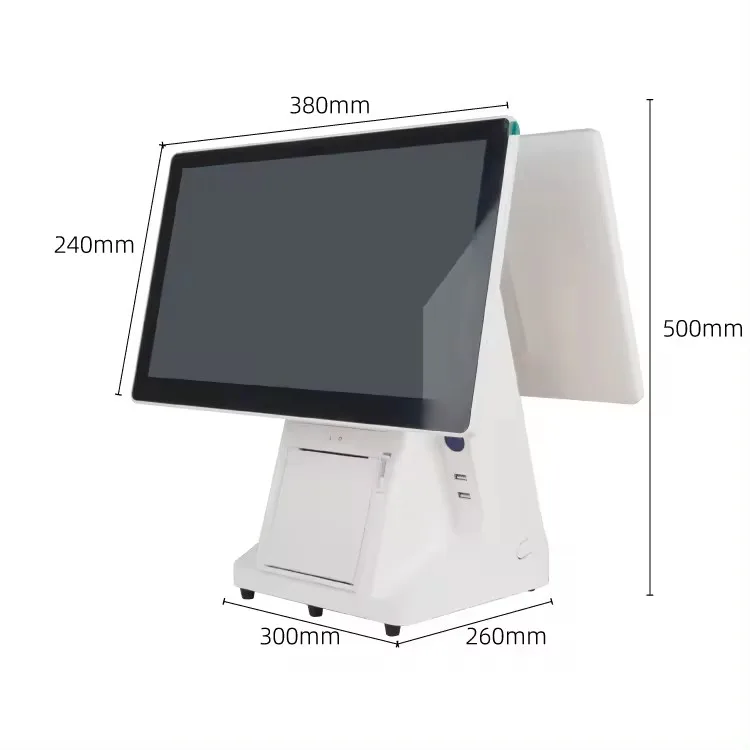 H6f0da83b1df942cf8c4037ae50baf493C.webp Stock 15 Smart POS Machine Cash Register Nfc Scanner Printer Touch Dual Screen Window Pro All in One POS Systems Clothing Store