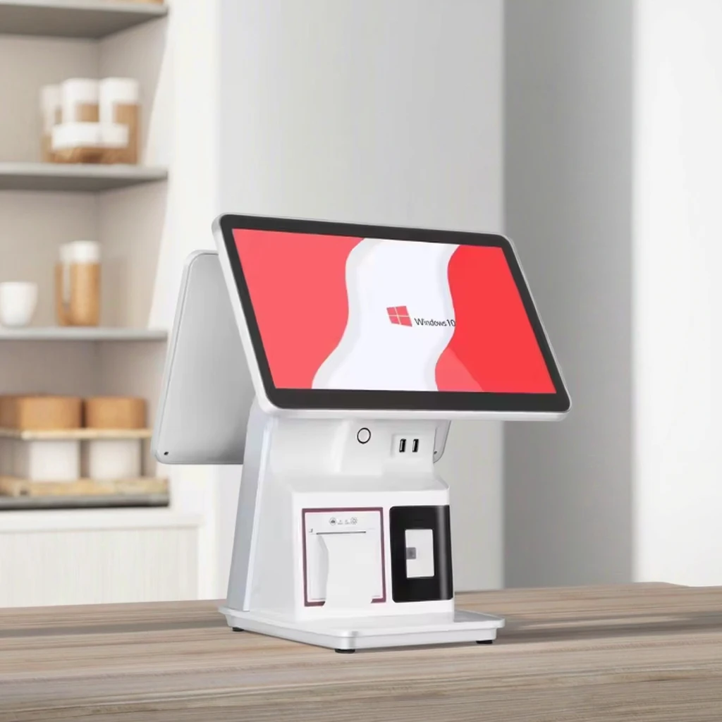 H9492eceede284e49a414b42b313af3d4P.webp 15.6inch Dual Screen All in One Pos System Android POS Terminal Retail Cash Register Machine Built-in Printer Barcode Scanner