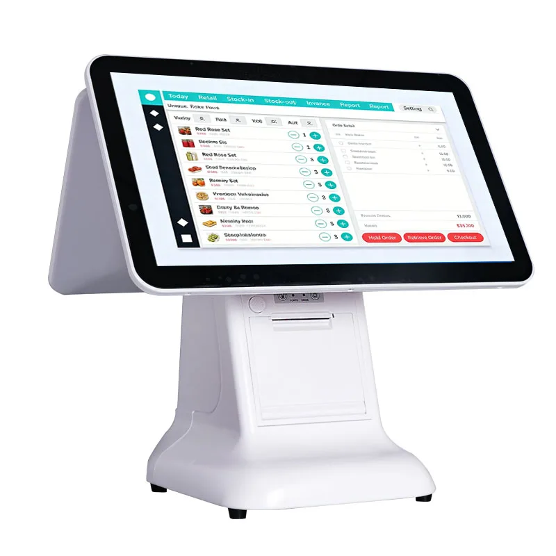 H97894fb9870444629abf9c522e3af087c.webp 15inch POS All-in-one Machine Cash Register with 58mm/80mm Thermal Printer Android OS RK3566 CPU Bluetooth 5.2