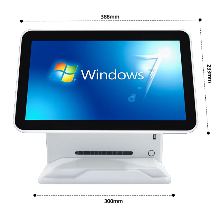 H97be3ea1e2334cdcaf7e563af967f198T.webp 15.6-inch Dual-Screen Windows POS Terminal Cash Register Business Cash Register Receipt Scanning Cash Register Price