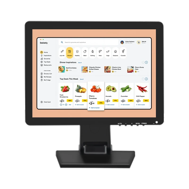 Hadb45a6e54794309923ebb1226db3f41b.webp 2026 New Restaurant/ Hotel Pos Terminal Business Pos Software for Retail System 15 Inch Touchscreen Monitor