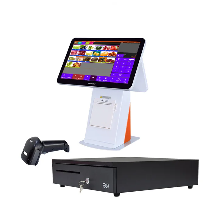 Hb4874ede2a254fff9f61c209725dad26E.webp Zhongji A4 Smart Pos Terminal Cash Register with Built in Printer for Restaurants Retail