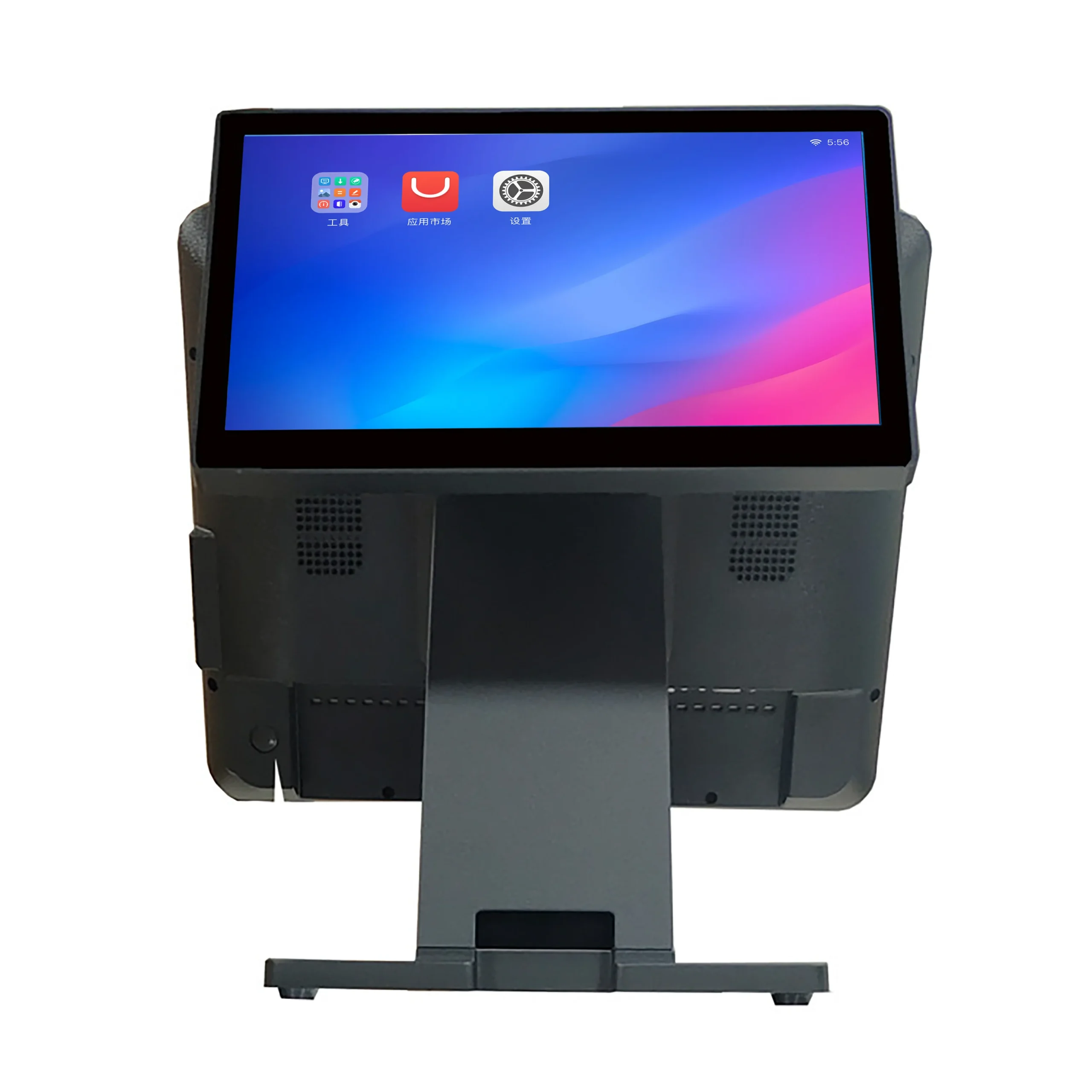 Hdece1f747e6d4b38a93ef27d8e3ed793O.webp 15.1/15.6 Inch Single/Dual Screen Touch POS Register Chinese Manufacturing Enterprises Offer OEM/ODM-BLY Cash Register POS