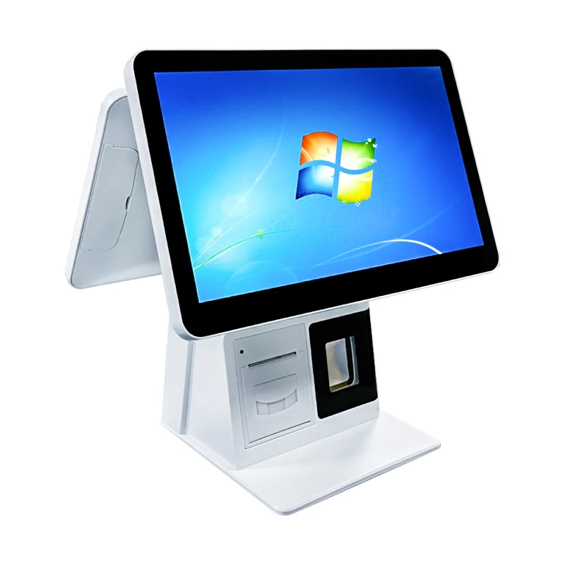 He0ce964b79b34c368f298f7b051f6e2cx.webp 15.6-inch Dual-Screen Windows POS Terminal Cash Register Business Cash Register Receipt Scanning Cash Register Price