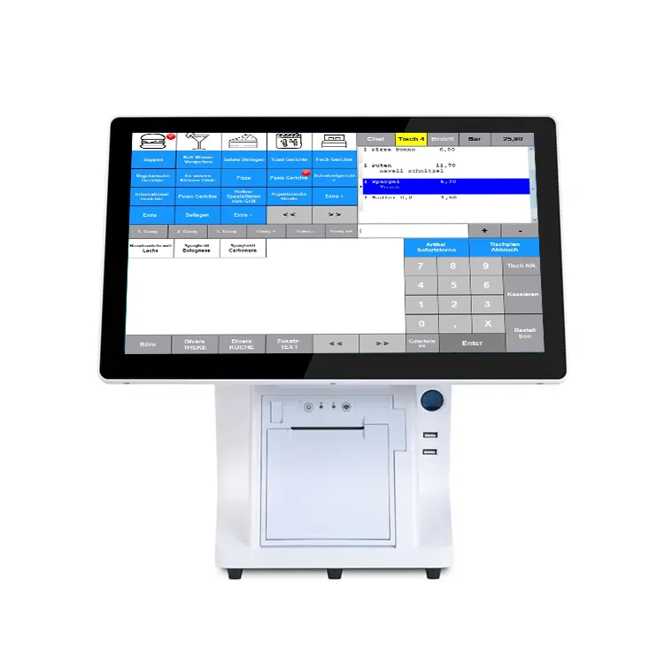 Stock 15 Smart POS Machine Cash Register Nfc Scanner Printer Touch Dual Screen Window Pro All in One POS Systems Clothing Store