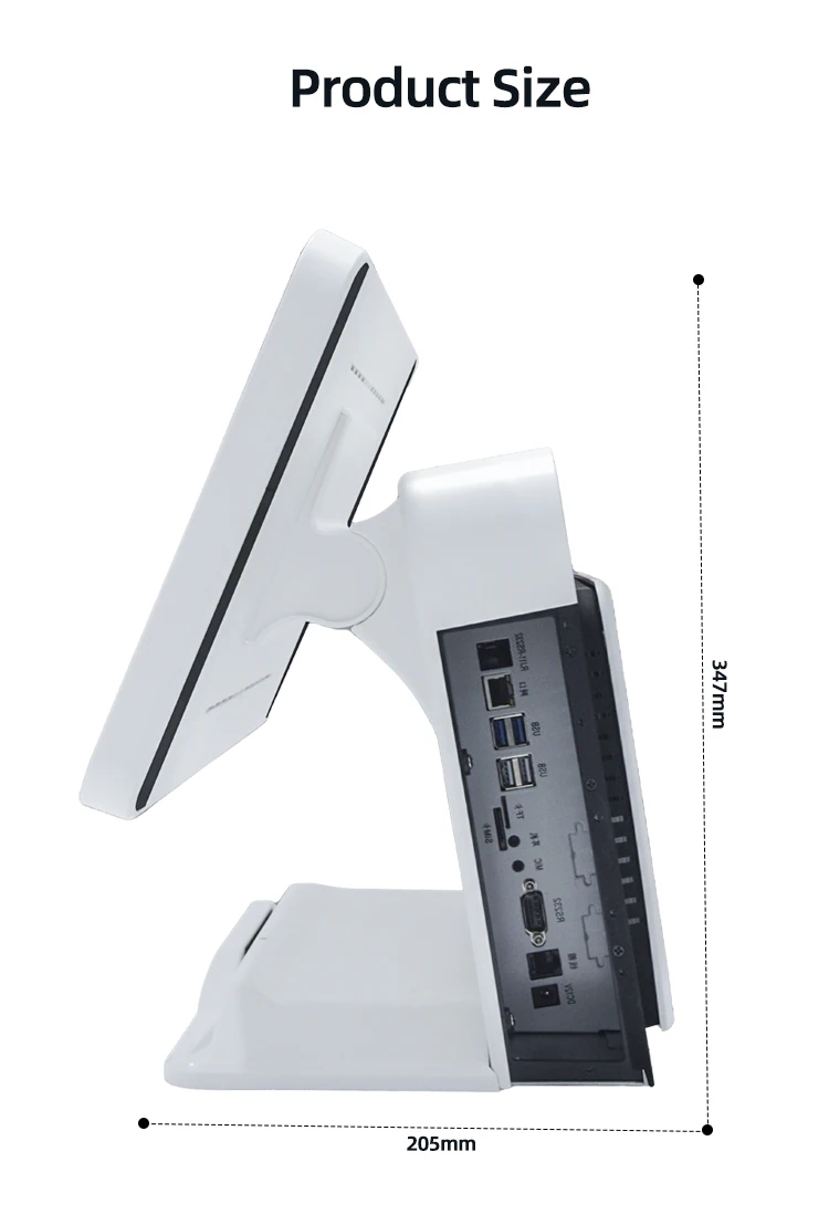 Hf029febb391544c5b726fd8240b808ddk.webp 15.6-inch Dual-Screen Windows POS Terminal Cash Register Business Cash Register Receipt Scanning Cash Register Price