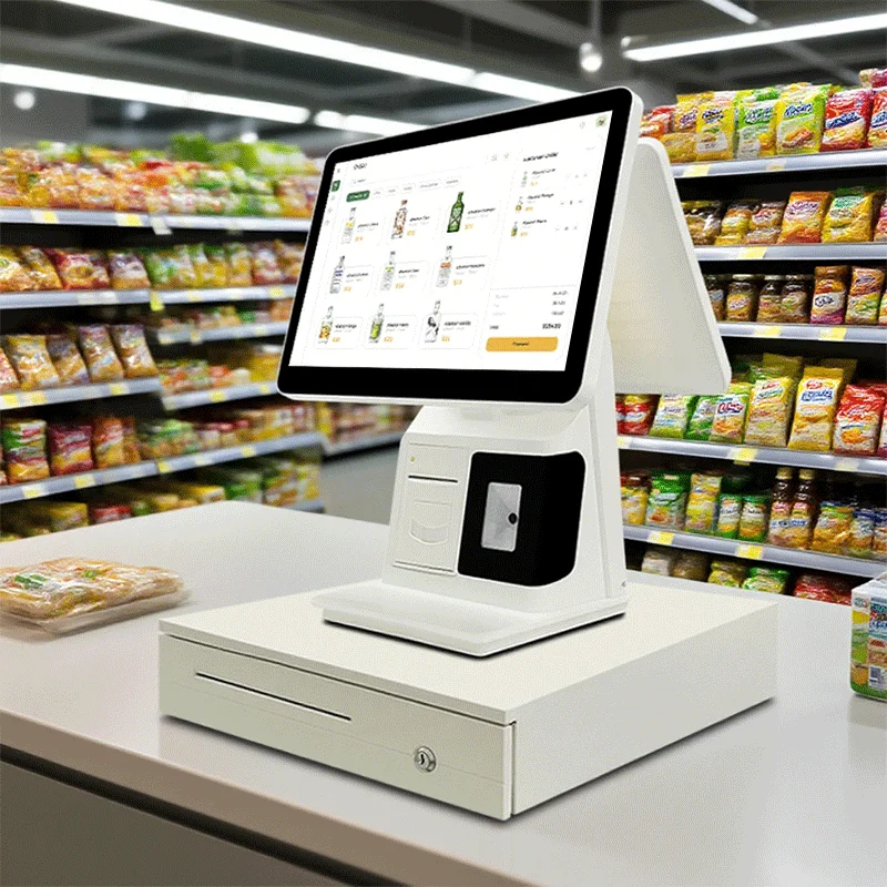 Hf74511fd4de5487fa593416c44694e18h.webp 15.6-inch Dual-Screen Windows POS Terminal Cash Register Business Cash Register Receipt Scanning Cash Register Price