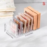 Boîte de rangement de maquillage, étagère de rangement transparente à 7 compartiments, affichage multi-cellules pour cosmétiques, fard à joues, fard à paupières, gain de place, Durable – Image 7