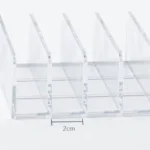 Boîte de rangement de maquillage, étagère de rangement transparente à 7 compartiments, affichage multi-cellules pour cosmétiques, fard à joues, fard à paupières, gain de place, Durable – Image 6