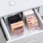 Boîte de rangement de maquillage, étagère de rangement transparente à 7 compartiments, affichage multi-cellules pour cosmétiques, fard à joues, fard à paupières, gain de place, Durable – Image 4