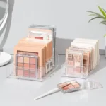 Boîte de rangement de maquillage, étagère de rangement transparente à 7 compartiments, affichage multi-cellules pour cosmétiques, fard à joues, fard à paupières, gain de place, Durable – Image 3