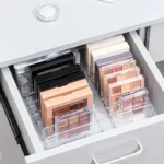 Boîte de rangement de maquillage, étagère de rangement transparente à 7 compartiments, affichage multi-cellules pour cosmétiques, fard à joues, fard à paupières, gain de place, Durable – Image 9
