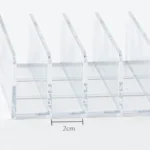 Boîte de rangement de maquillage, étagère de rangement transparente à 7 compartiments, affichage multi-cellules pour cosmétiques, fard à joues, fard à paupières, gain de place, Durable – Image 12