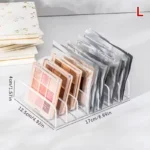 Boîte de rangement de maquillage, étagère de rangement transparente à 7 compartiments, affichage multi-cellules pour cosmétiques, fard à joues, fard à paupières, gain de place, Durable – Image 8